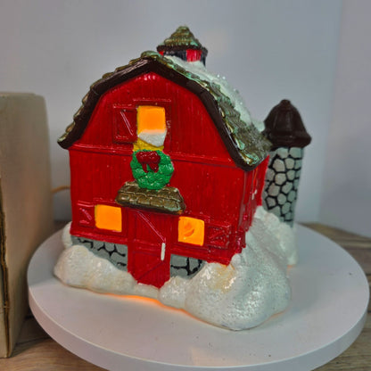Barn And Silo Christmas Village 6" Light-Up Decor Kit #21577 For Holiday Fun