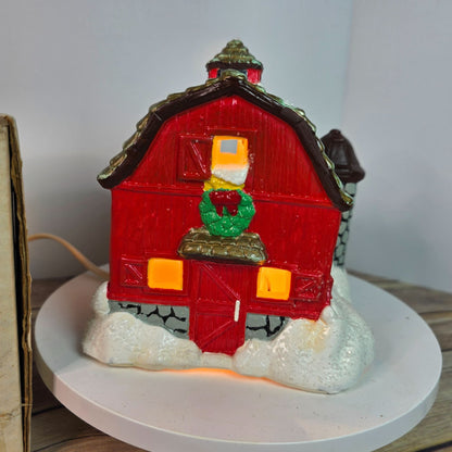Barn And Silo Christmas Village 6" Light-Up Decor Kit #21577 For Holiday Fun