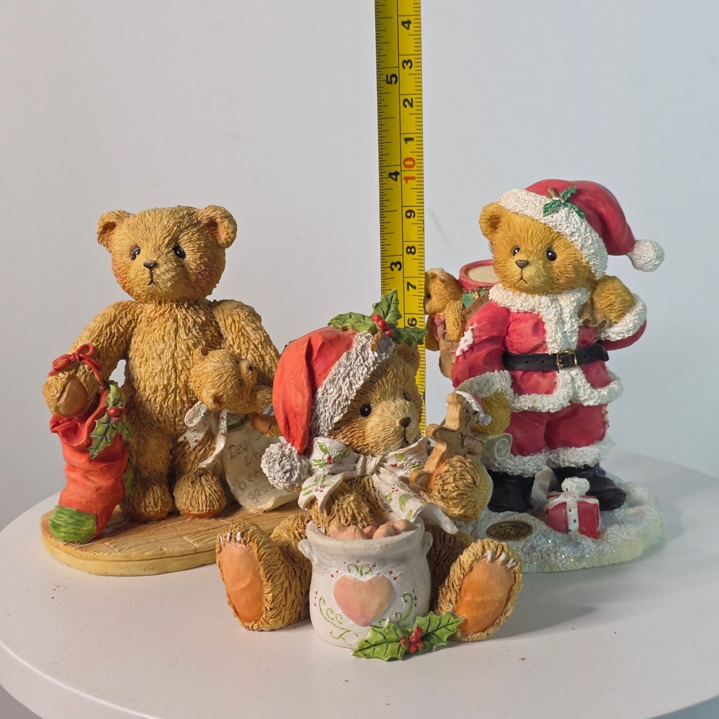 Cherished Teddies Collectible Figurines - Steven Jacob & Nickolas - Holiday Themed By Priscilla Hillman