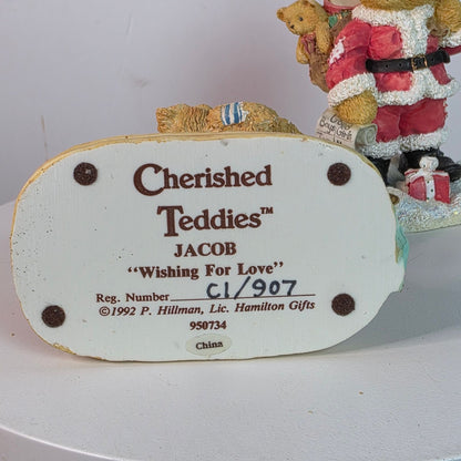 Cherished Teddies Collectible Figurines - Steven Jacob & Nickolas - Holiday Themed By Priscilla Hillman