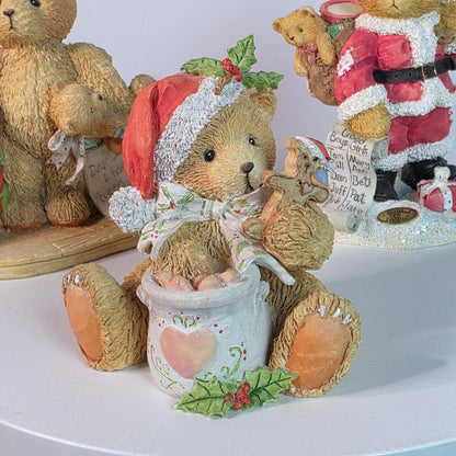 Cherished Teddies Collectible Figurines - Steven Jacob & Nickolas - Holiday Themed By Priscilla Hillman