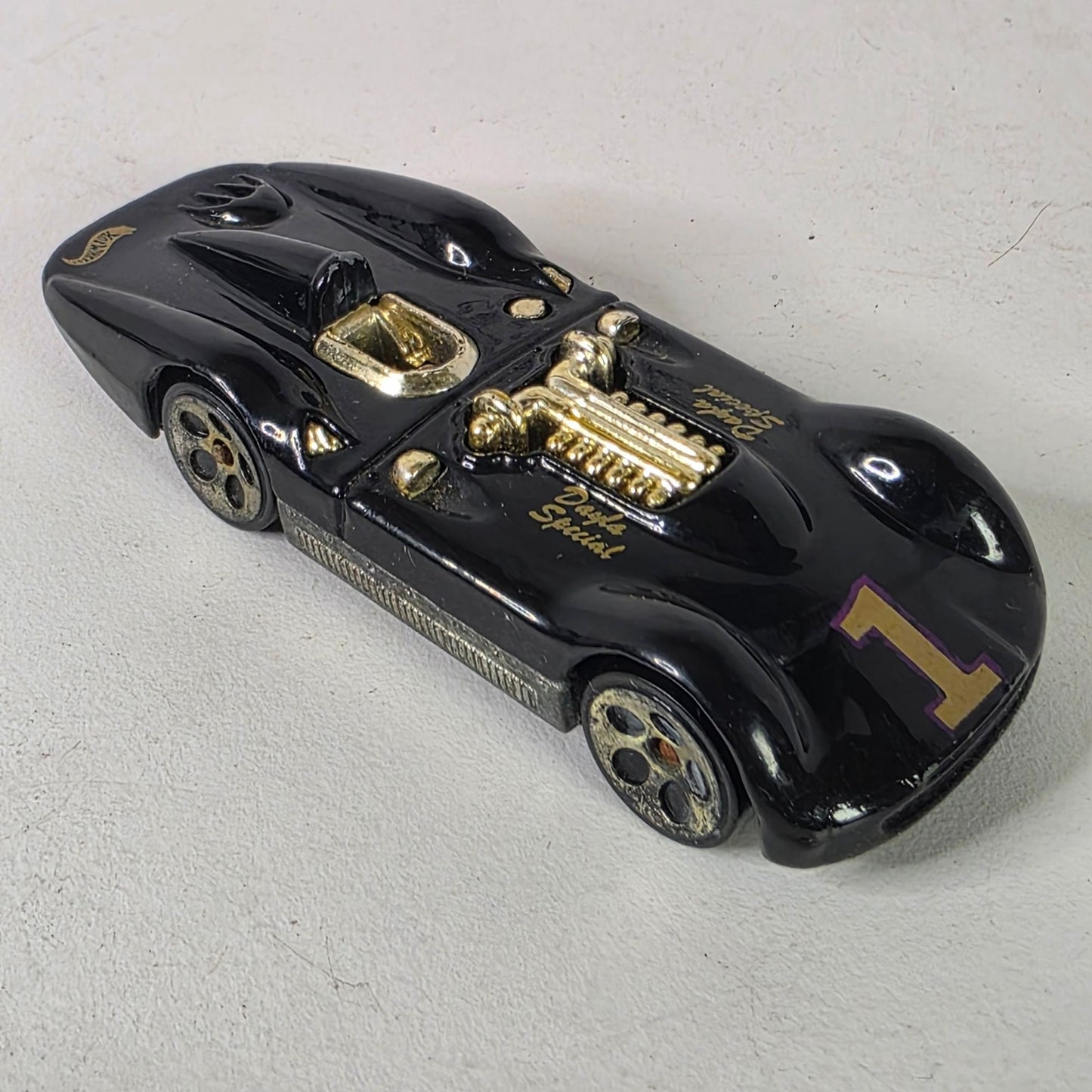 Vintage 1999 Hot Wheels Turbulence "Dayla Special" Black & Gold Diecast Car Metal Bottom