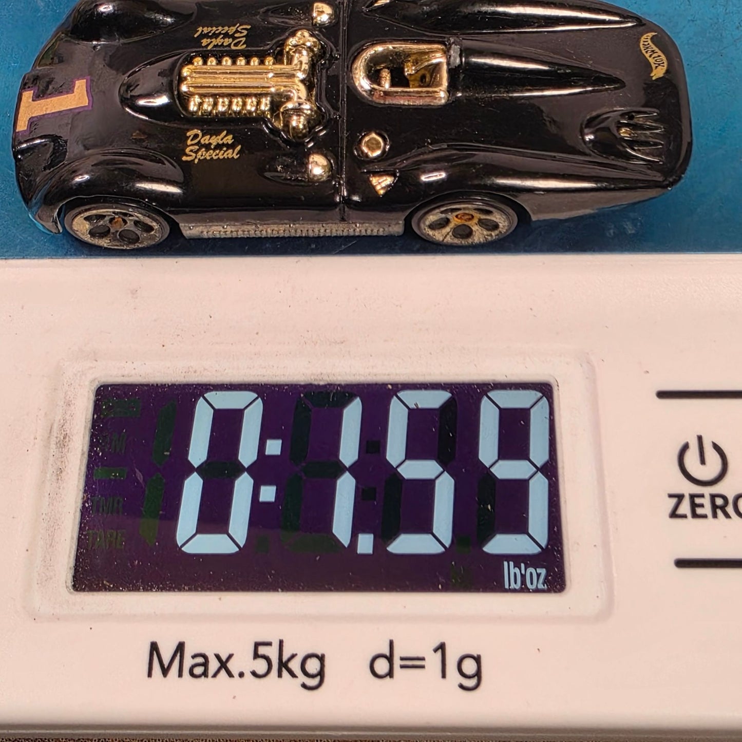 Vintage 1999 Hot Wheels Turbulence "Dayla Special" Black & Gold Diecast Car Metal Bottom