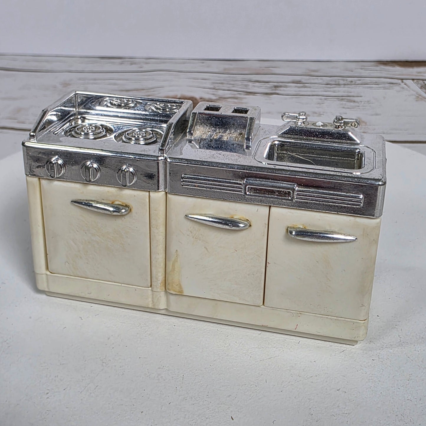 Vintage 50s Club Hello Street Miniature Kitchen Counter Stove Sink  Epoch Co., LTD