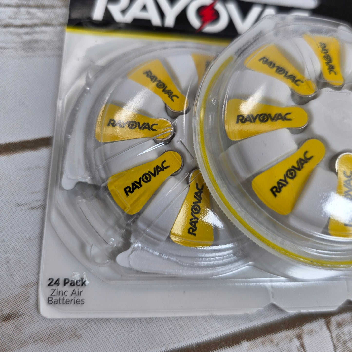 NIP New RAVOVAC Size 10 24-Pack 1.45V Zinc Air Hearing Aid Batteries