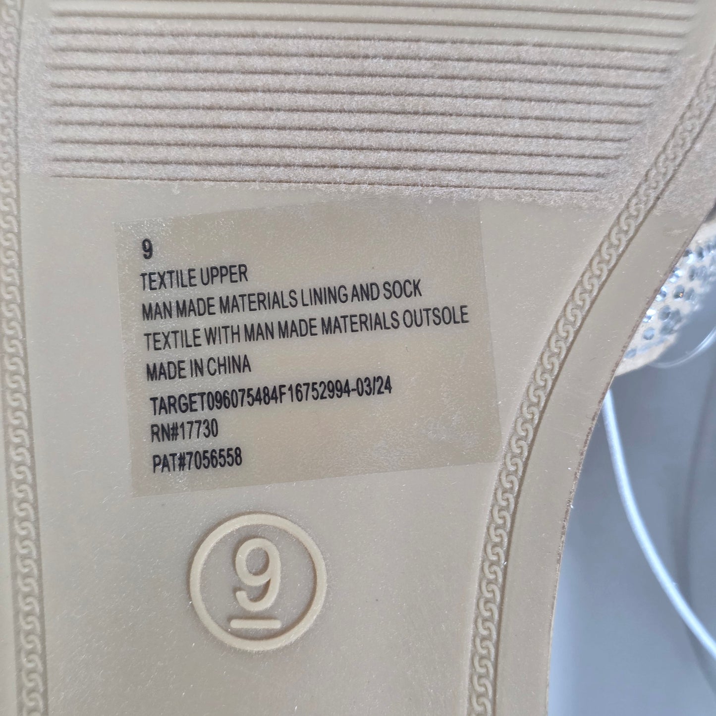 NIB New A New Day Maggies Sandals Slides Silver Women's 9