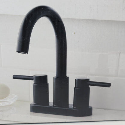 NIOB New Glacier Bay Two Handle Bathroom Faucet 4 in Centerset Matte Black 1005 546 566