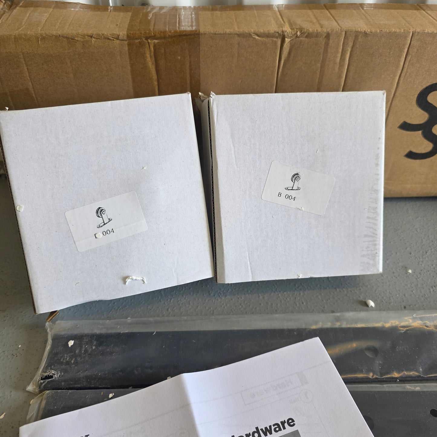 NIOB New Smart Standard Single Barn Door Hardware SDH-055-TS01-2R