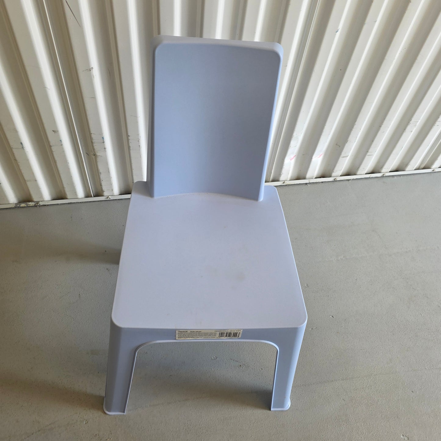 Set of 4 Resol Kids Chairs Dd Julieta by Joan Gaspar 009-09-7894 CWhimsical Blue