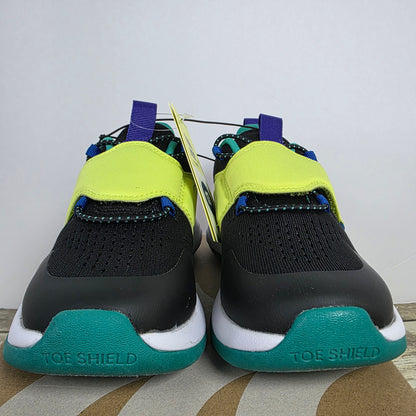 NWT Boy's All In Motion Fallon Snakers Black/Green Size 13