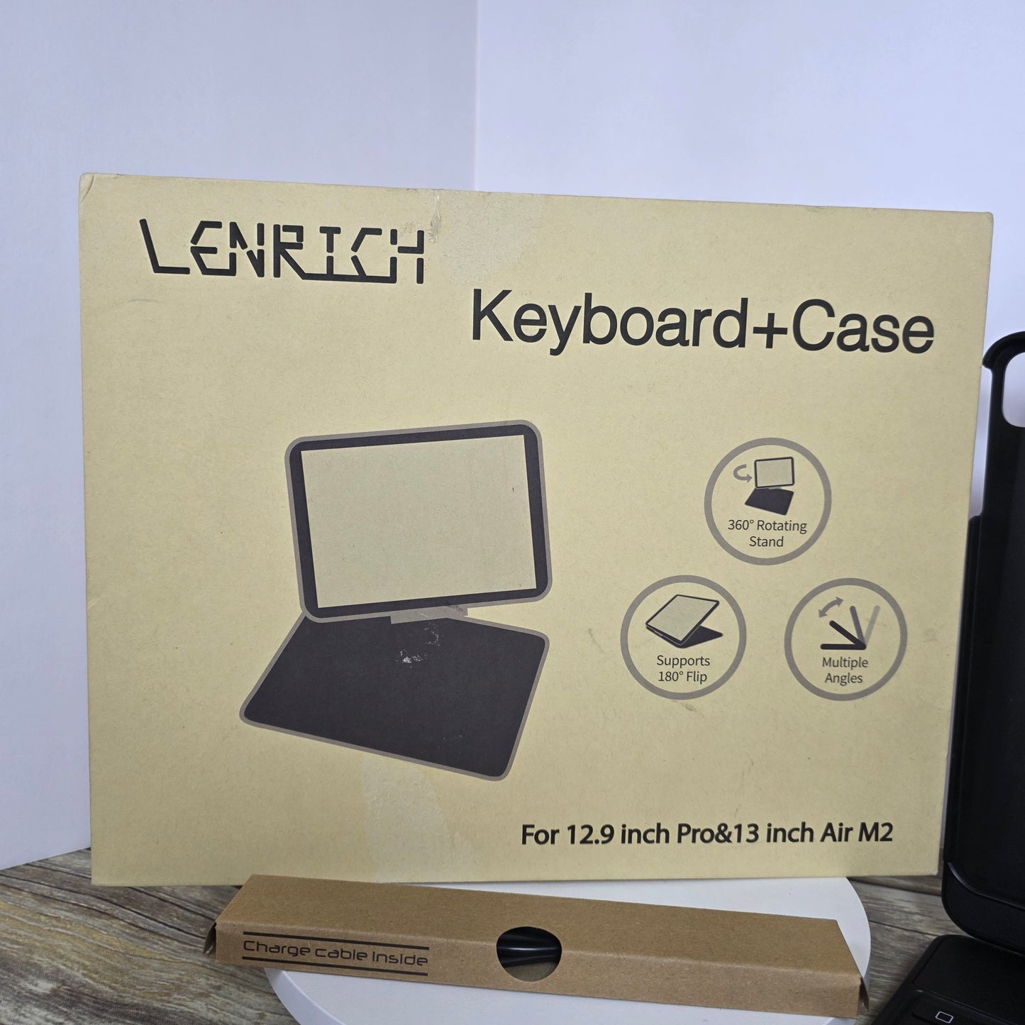 NIB New LENRICH Keyboard+Case for 12.9" Pro & 13" Air M2