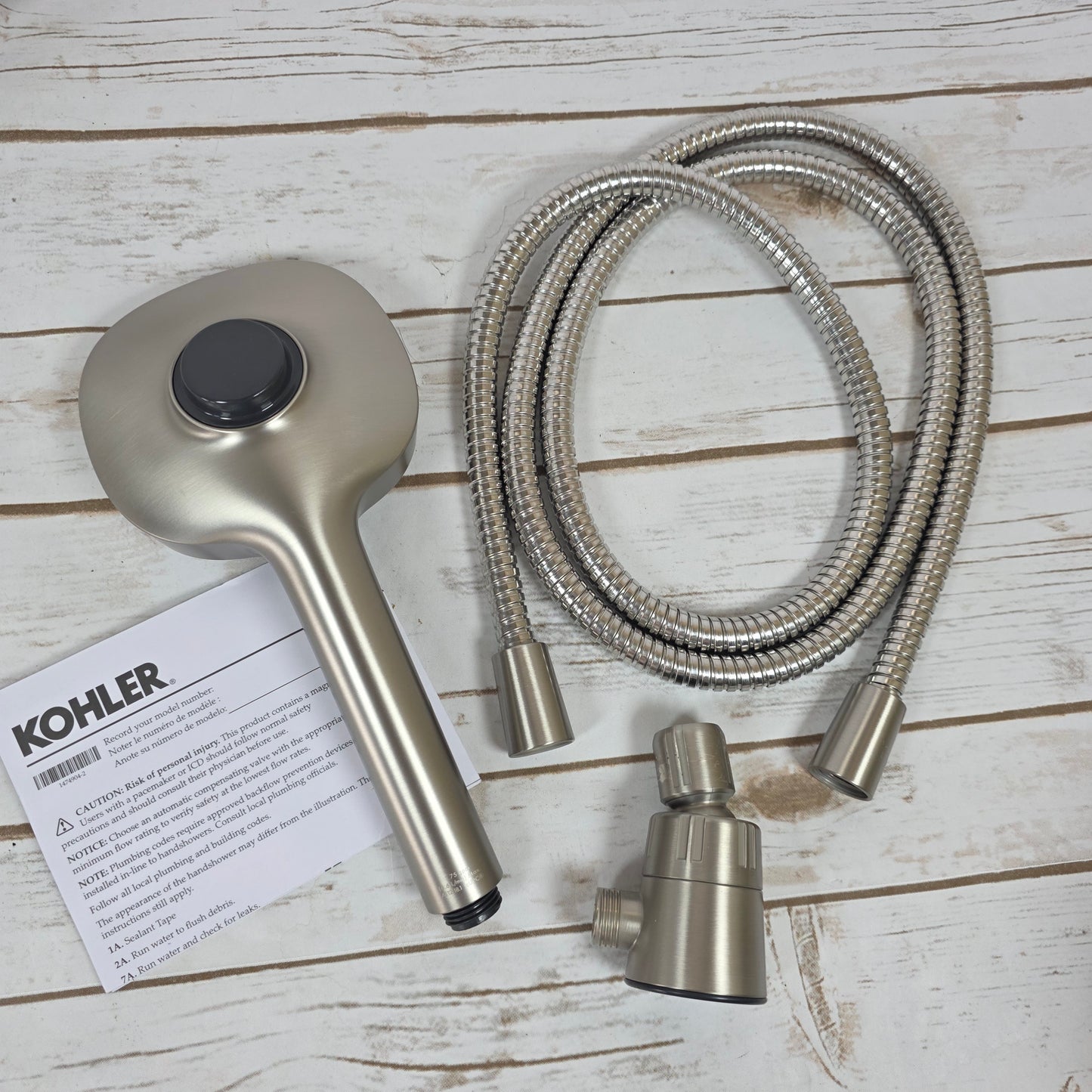 NIOP New KOHLER Ashan Multifunction Handshower Brushed Nickel R27874-G-BN