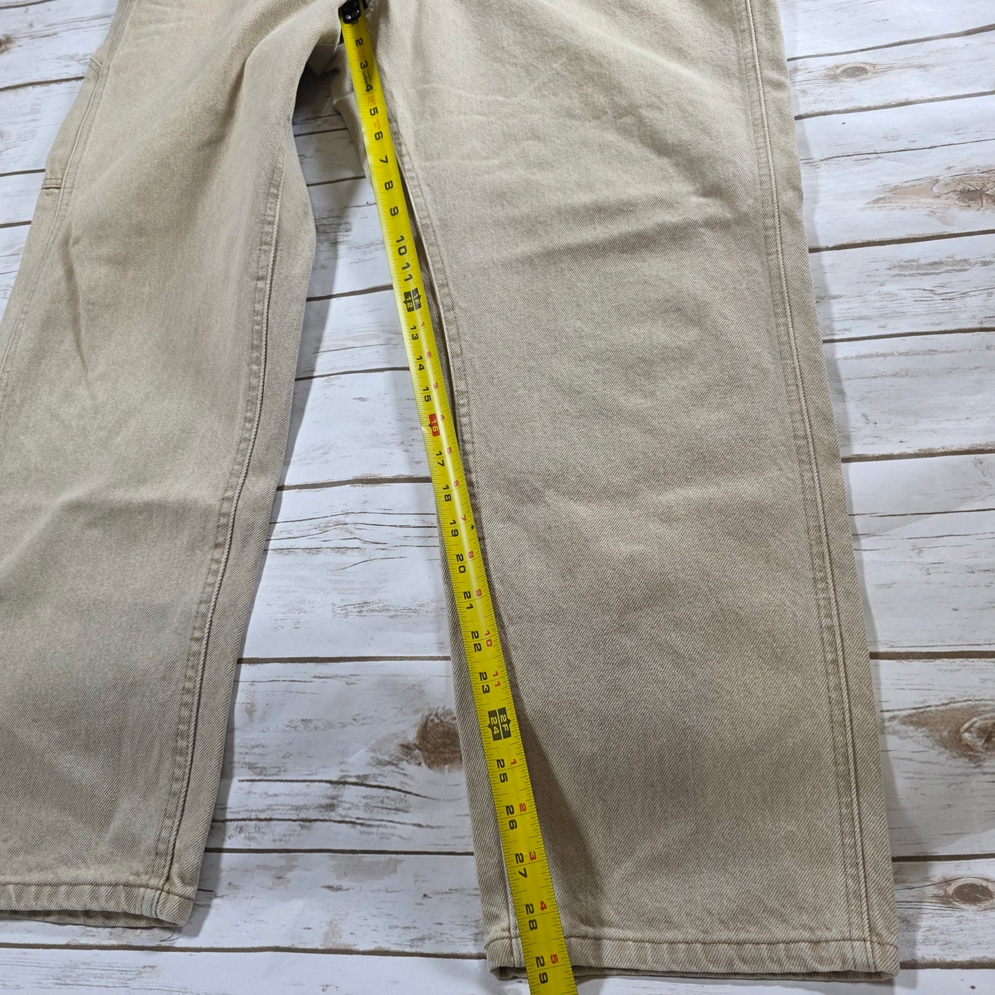 Men's L.L. Bean West Branch Tan Khaki Work Pants 42x30
