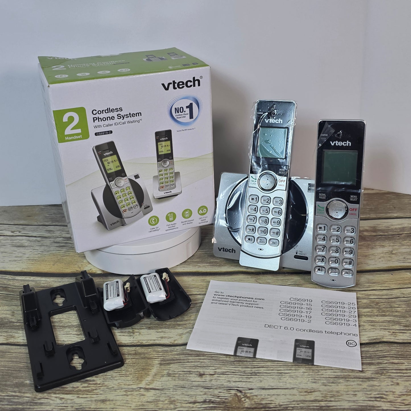 Vtech Cordless Phone System 2 Handset w/ Caller ID CS 6919-2
