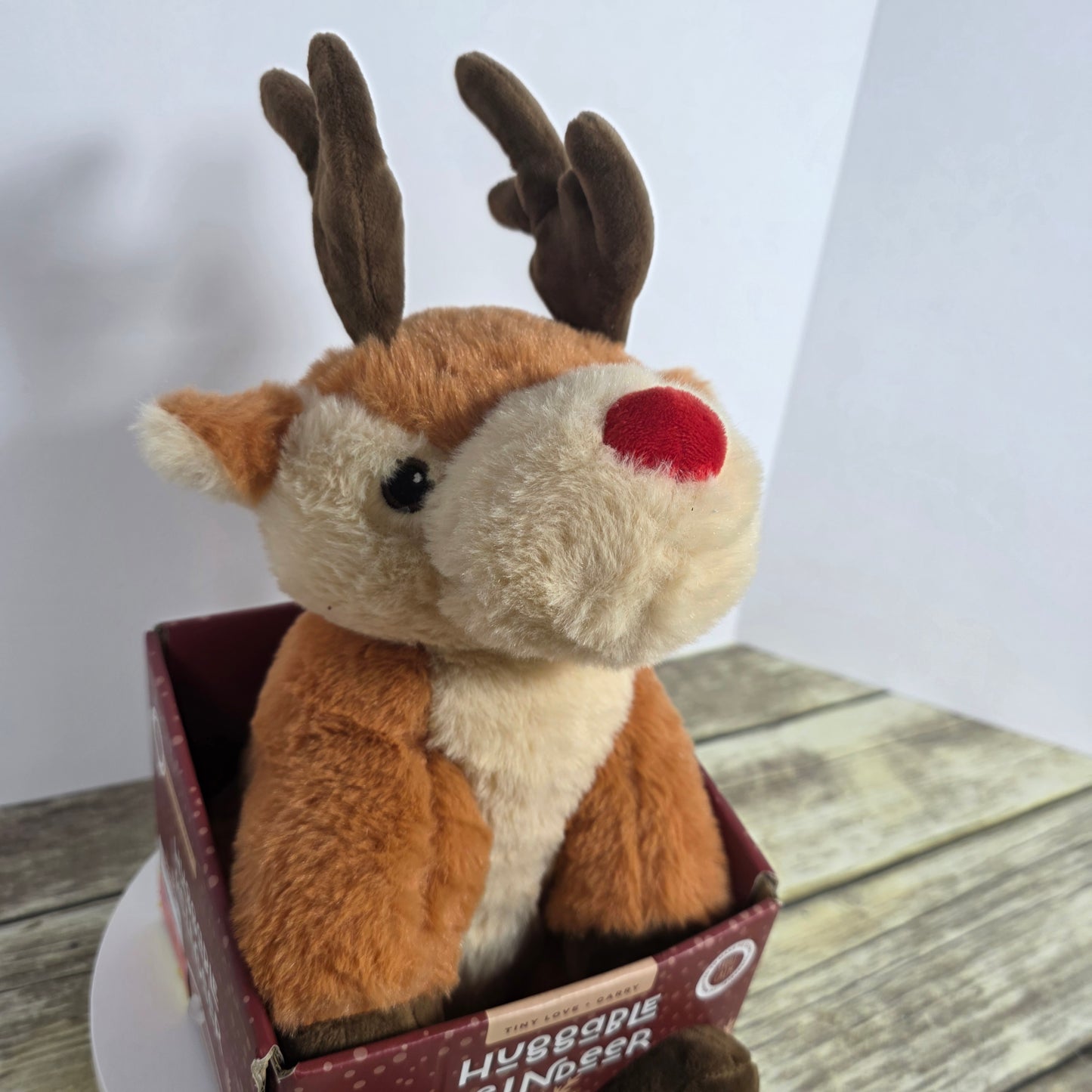 New Tiny Love + Carry Huggable Reindeer Weighted Body & Paws Calm Comfort Plushie