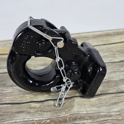 20-Ton Pintle Hook Capacity Hitch Receiever Hook Black