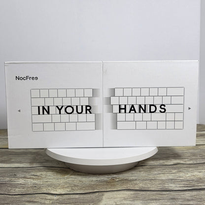 NIB New NocFree Lite Split Wireless Mechanical Bluetooth Keyboard White ASNI