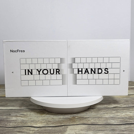 NIB New NocFree Lite Split Wireless Mechanical Bluetooth Keyboard White ASNI