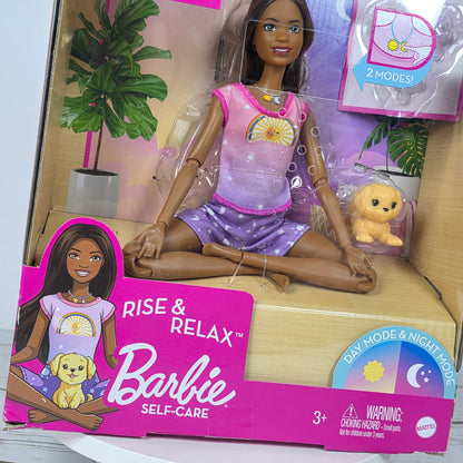 NIB New Poseable Rise & Relax Meditation Barbie Doll Self-Care Yoga Poses
