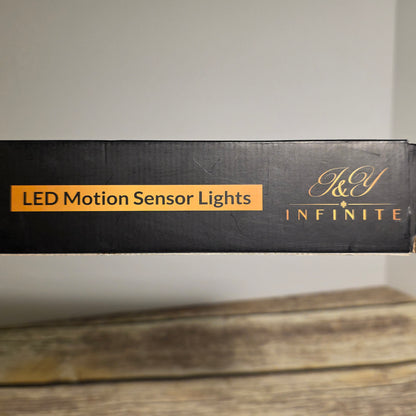 NIB New J & Y INFINITE LED Motion Sensor Lights 2 Pack White Rechargeable
