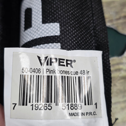 New Casemaster Cue Stick Case + Viper Pink Bones Cue 48 Jr. Pool Billiards