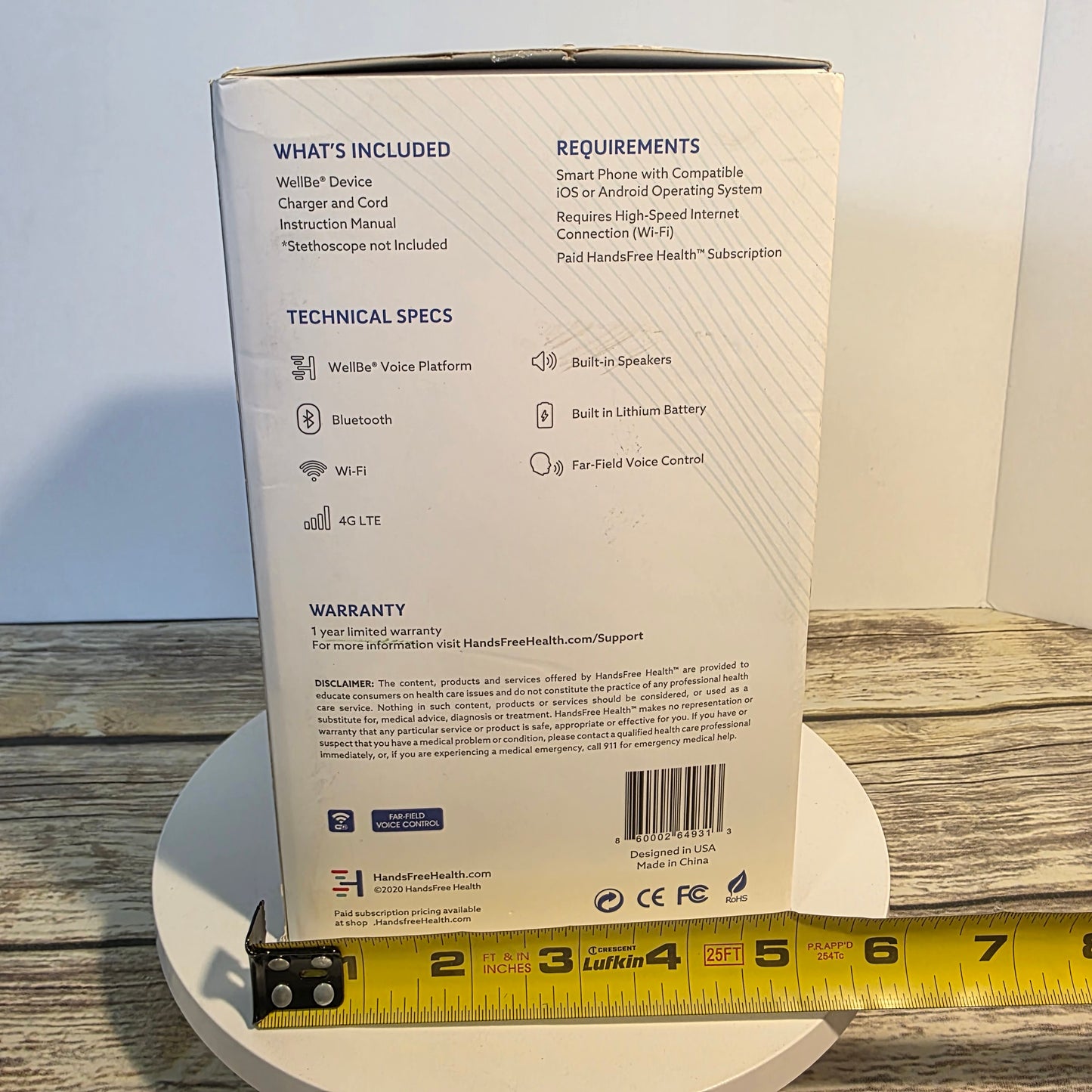 HandsFree HEALTH WellBe Voice-Enabled Virtual Health Assistant