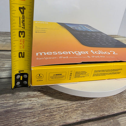 NIOB New ZAGG Messeger Folio 2 for iPad and iPad Air with Keyboard and Bluetooth