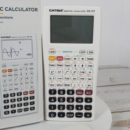 NIOB New CATIGA Scientific Calculator w/ Graphic Functions CS-121 White