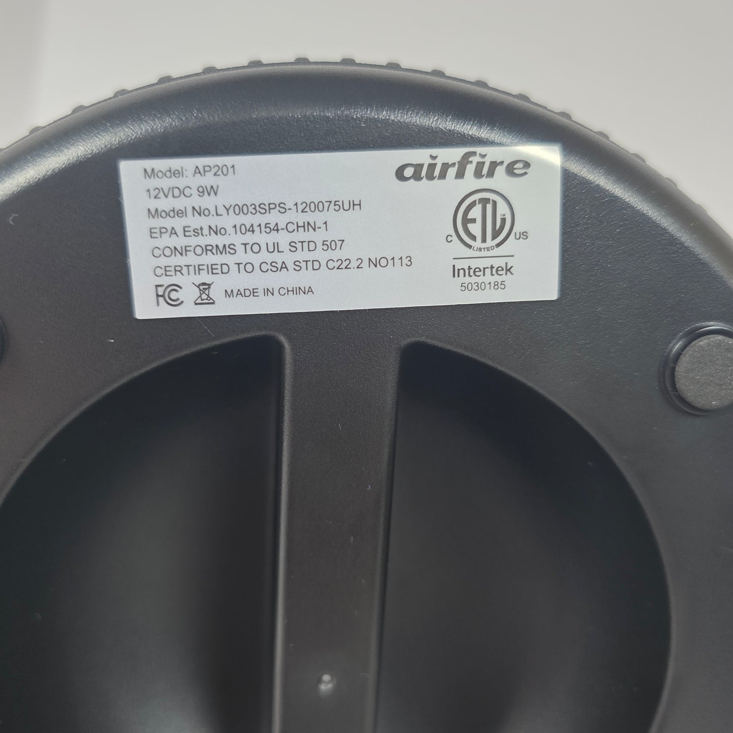 NEW AIRFIRE HEPA Air Purifier for Home 1300 Sq Ft Black Model AP201