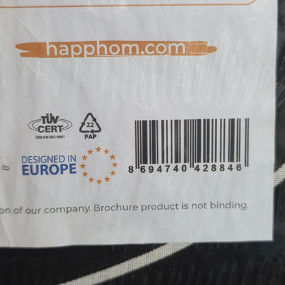 New HAPPHOM Compact Ironing Board 13" x 43" Black TBG-03