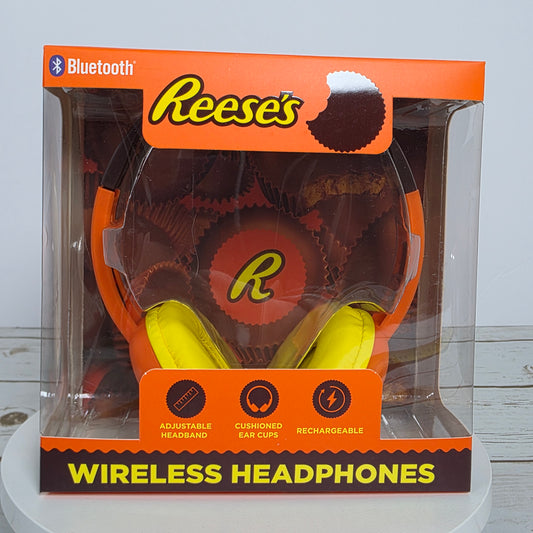 New Reese's Wireless Headphones Bluetooth Orange TR-BTHP-RS6