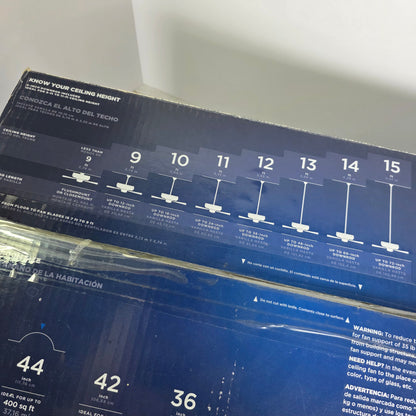 Harbor Breeze Sage Cove 0747607 44 in. Brushed Nickel Finish Ceiling Fan