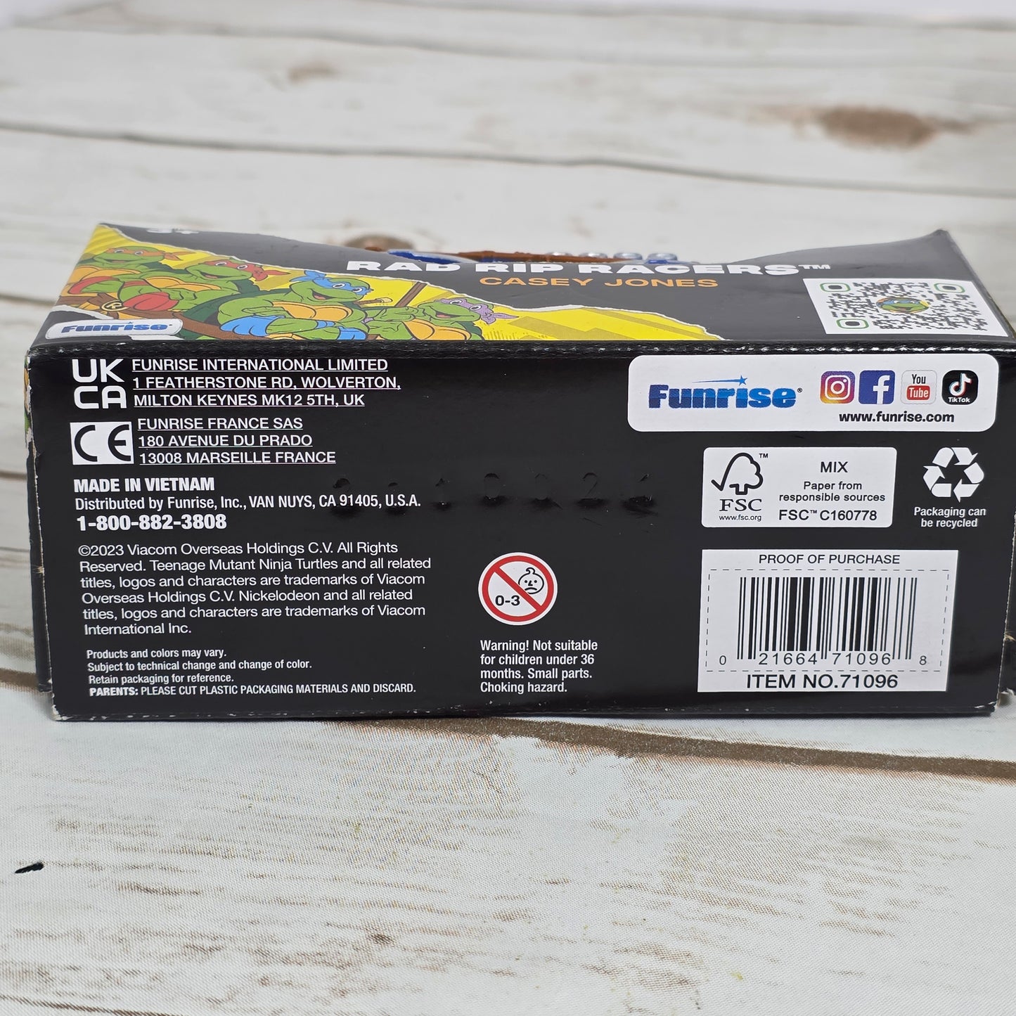 NIB New Teenage Mutant Ninja Turtles Rad Rip Racers Leonardo & Casey Jones