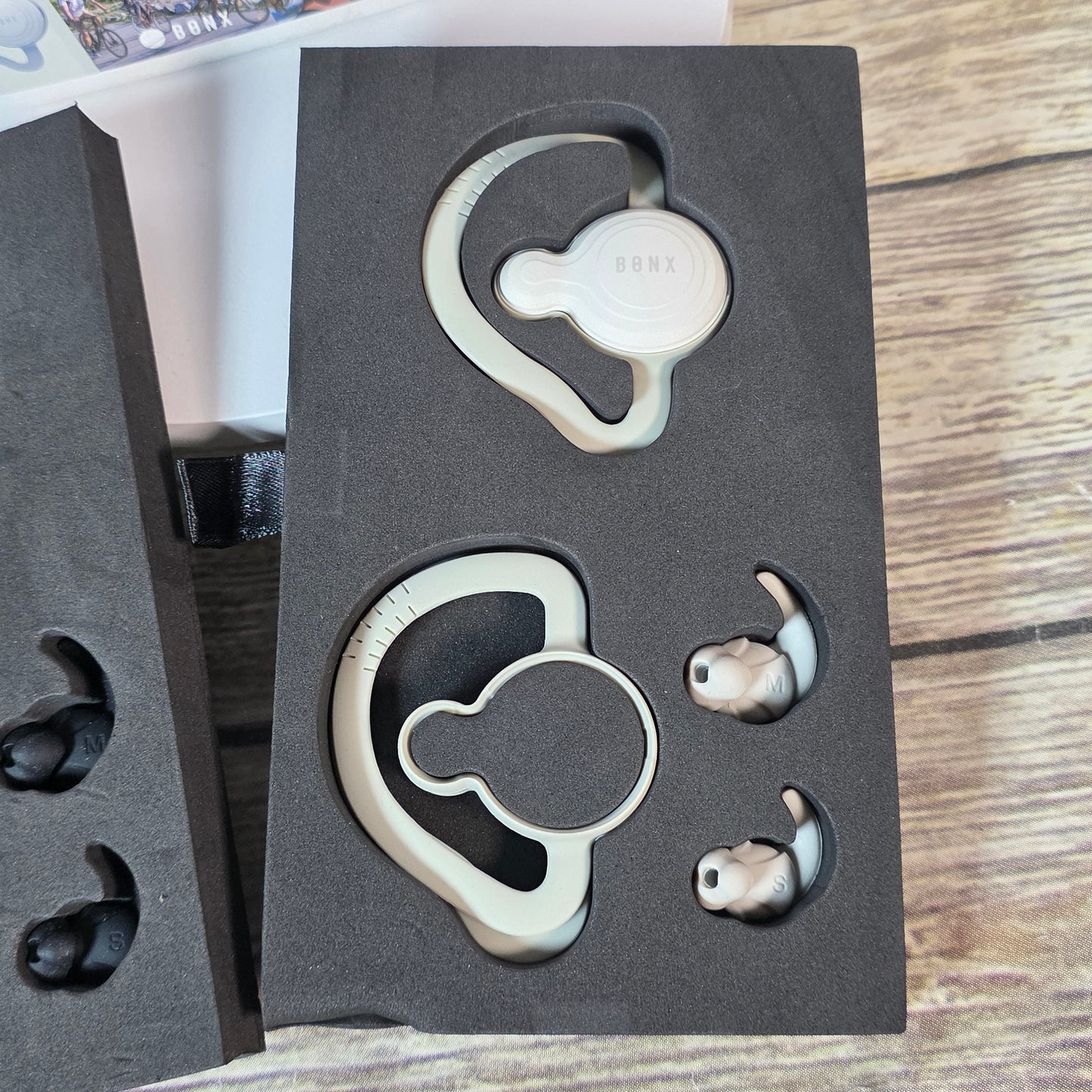 NIOB New BONX GRIP Pack of 2 Bluetooth Headsets Audio Conversation Systems