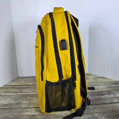 NWT New MATEIN Yellow Backpack Bookbag