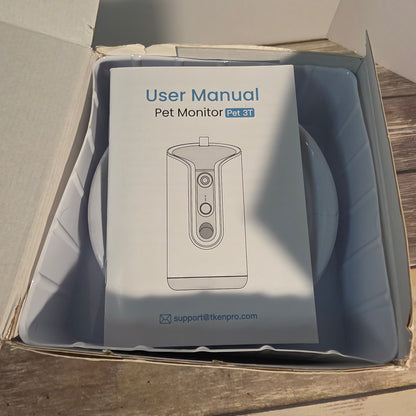 NIOB New TKENPRO 2-Way Audio Pet Camera with Treat Tossing with Night Vision