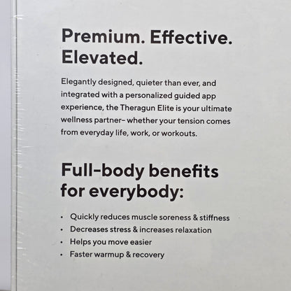 NIB New TheraGun Elite Smart Percussive Therapy Device Massager