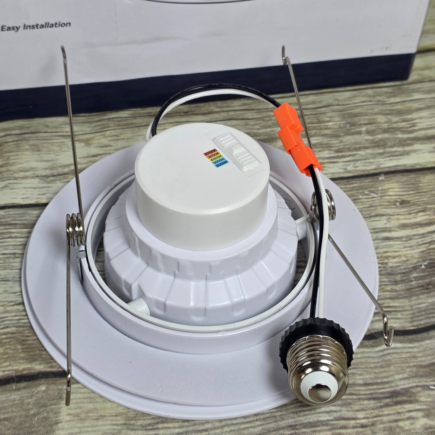 New Amico 6"5CCT IN 1  Gimbal LED Recessed Lights 4 Pack