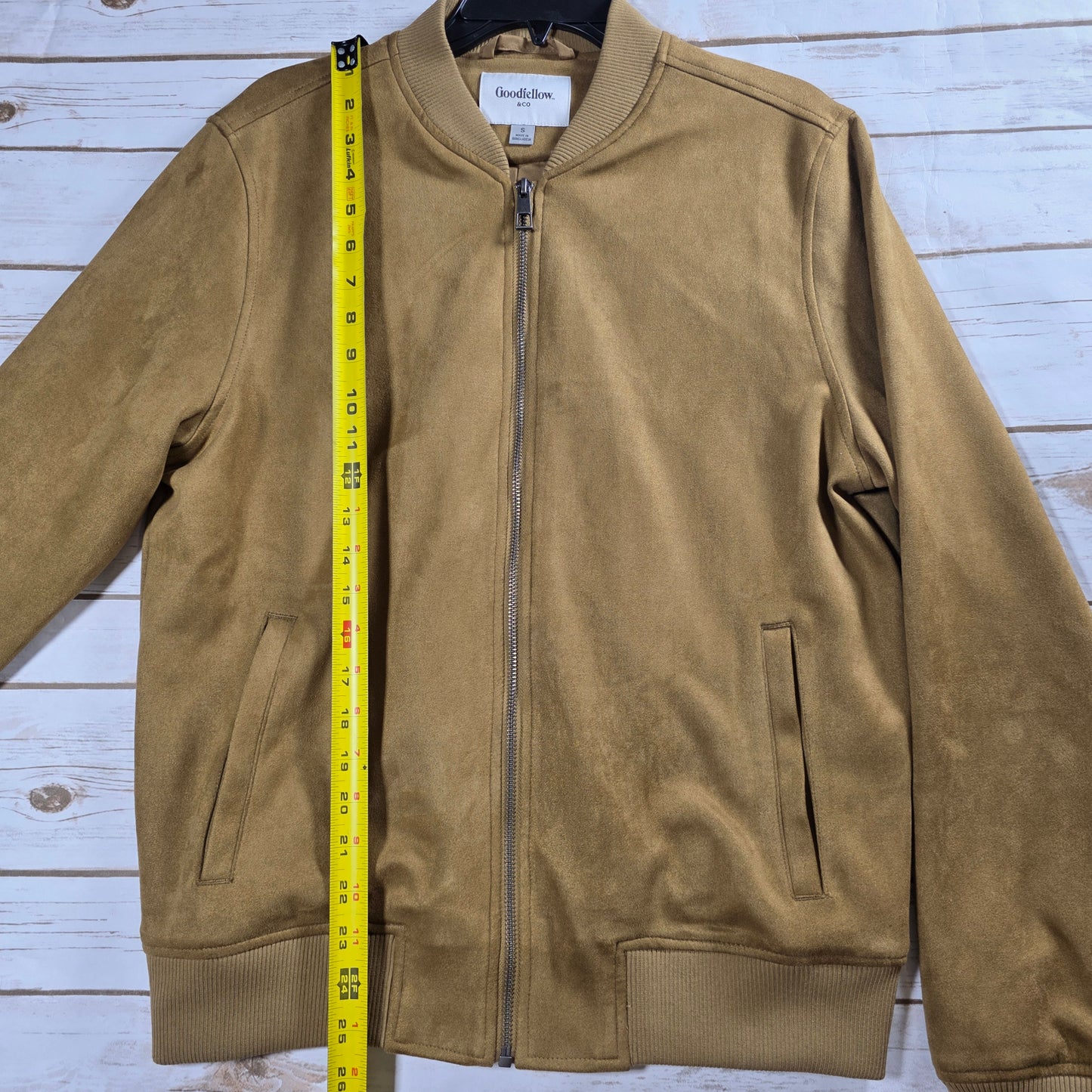 Goodfellow & Co Men's Faux Suede Bomber Jacket -Small