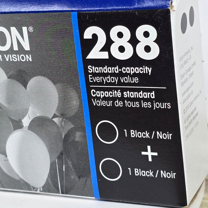 Set of 2 New EPSON 288 Standard Capacity DuraBrite Ultra Ink Cartridge 2-Packs