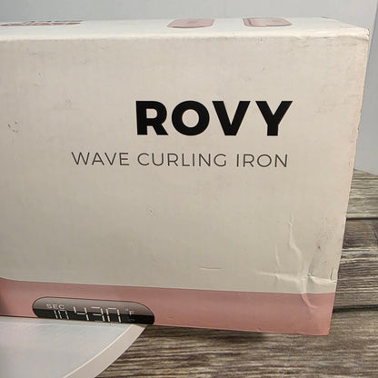 NIOB New TYMO Rovy Wave Curling Iron Pink Hair Styling Curling Iron Hair Crimper Waver - TYMO ROVY Beach Waves Curling Wand, Ionic Deep Waver Hair Curler Tool with Ceramic 3 Barrel for Women, Dual Voltage, Anti-Scald, Easy to Use, Pink, 1.25 Inch