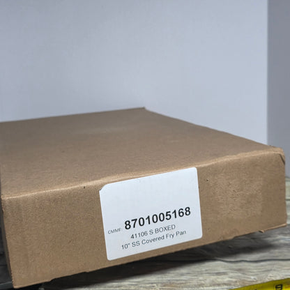 NIB New All-Clad Metalworkers 10" D3 Stainless Steel Covered Fry Pan 3582405-03