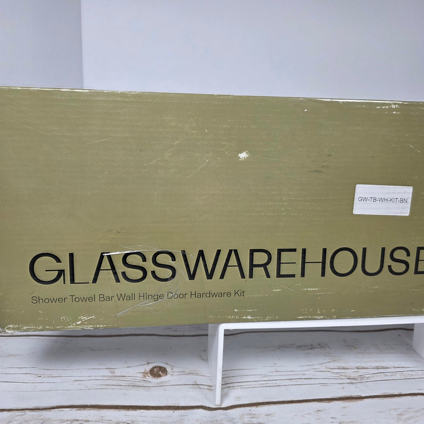 NIOB New GLASSWAREHOUSE Shower Towel Bar Hinge Door Hardware Kit GW-TB-WH-KIT-BN