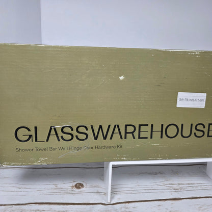 NIOB New GLASSWAREHOUSE Shower Towel Bar Hinge Door Hardware Kit GW-TB-WH-KIT-BN