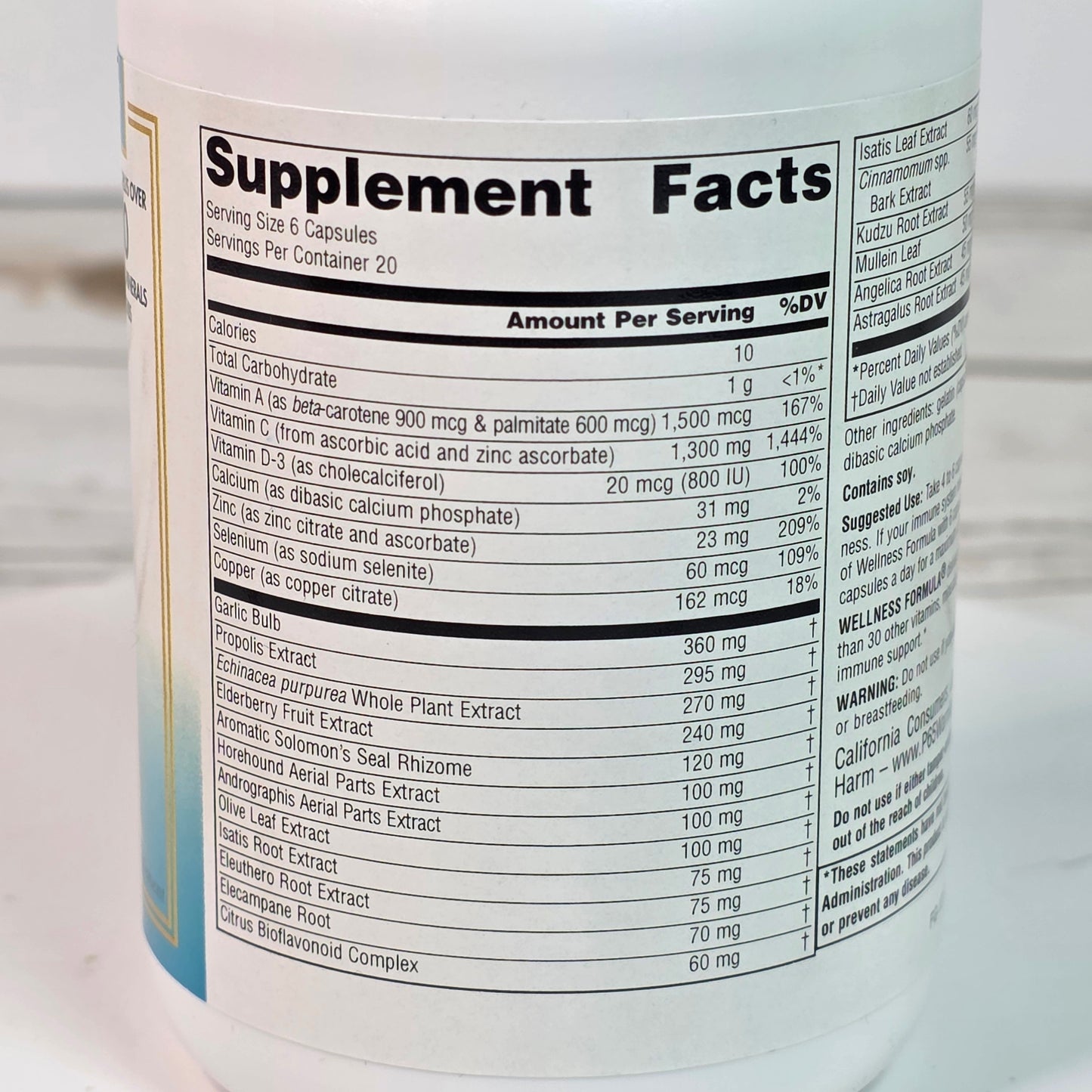 2 Bottles New Source Naturals Wellness Formula Advanced Immune Support