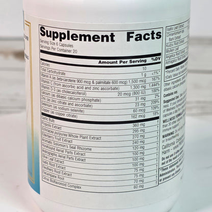 2 Bottles New Source Naturals Wellness Formula Advanced Immune Support