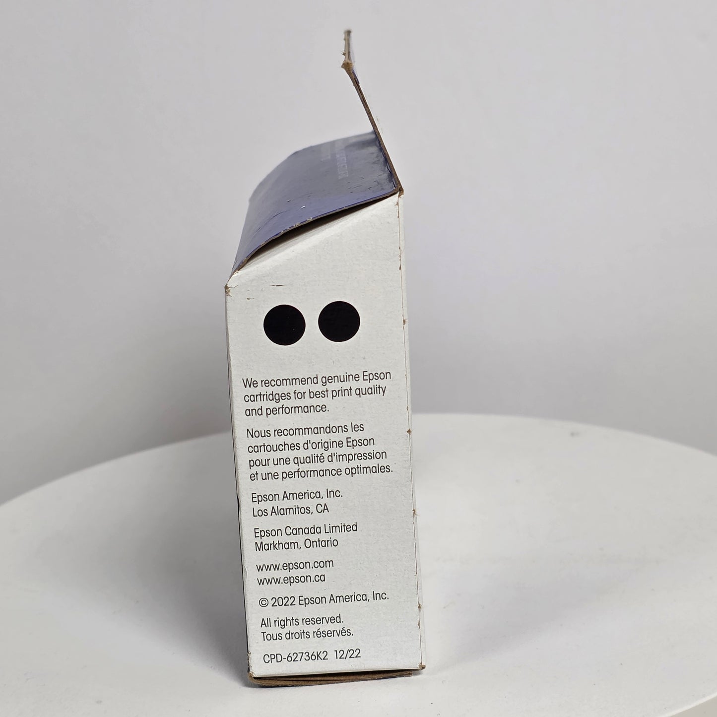 NIB New Epson 252 Standard Capacity DuraBrite Ultra Ink Cartridge Black 2 Pack