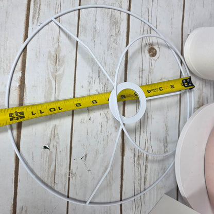 New Pink Ceramic Table Lamp for Living Room Bedroom, 21" Modern Bedside Lamps