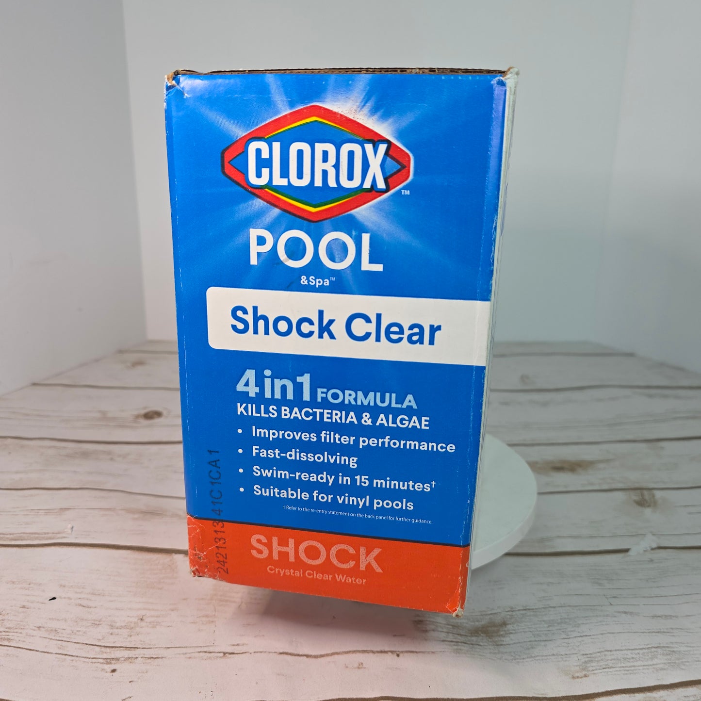 Clorox® Pool&Spa™ Shock Clear, for Crystal Clear Swimming Pool Water, Swim-ready in 15 minutes, Suitable for vinyl pools (12-Pack)