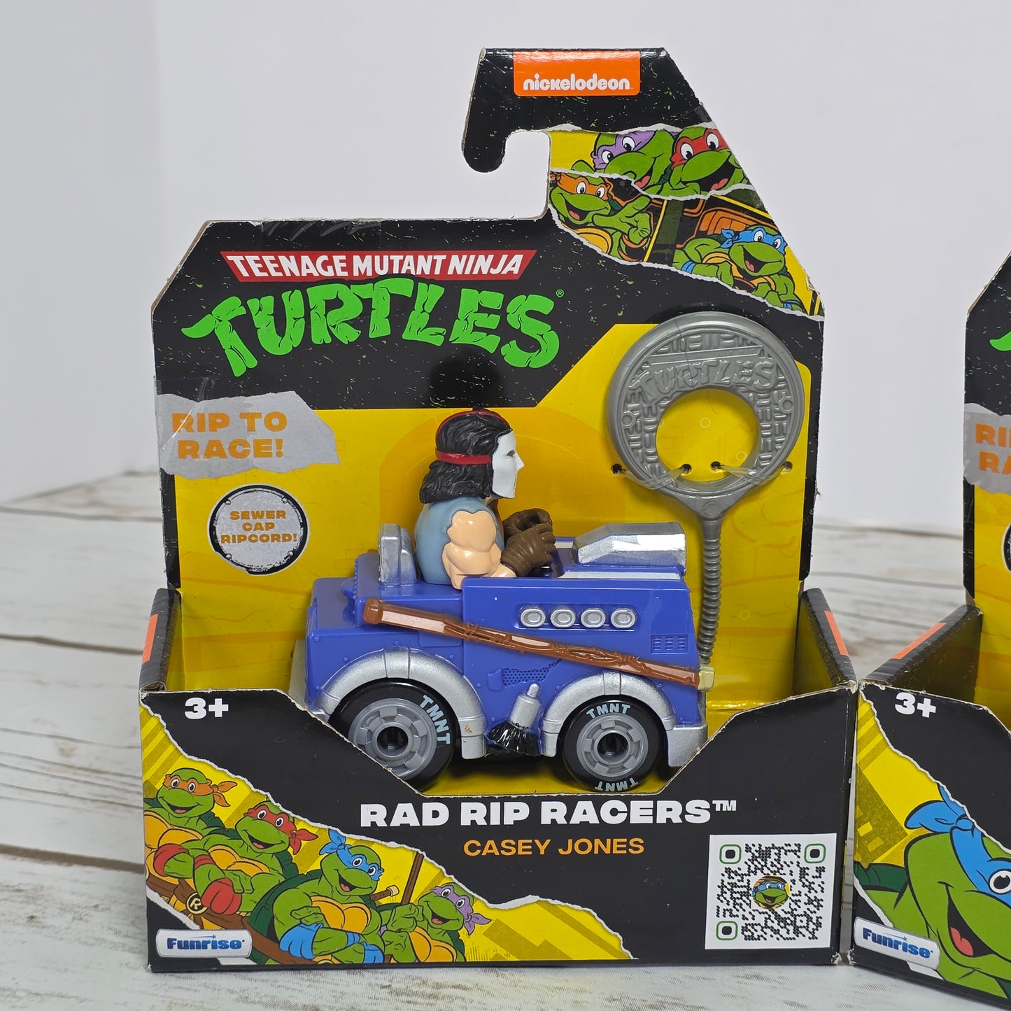 NIB New Teenage Mutant Ninja Turtles Rad Rip Racers Leonardo & Casey Jones